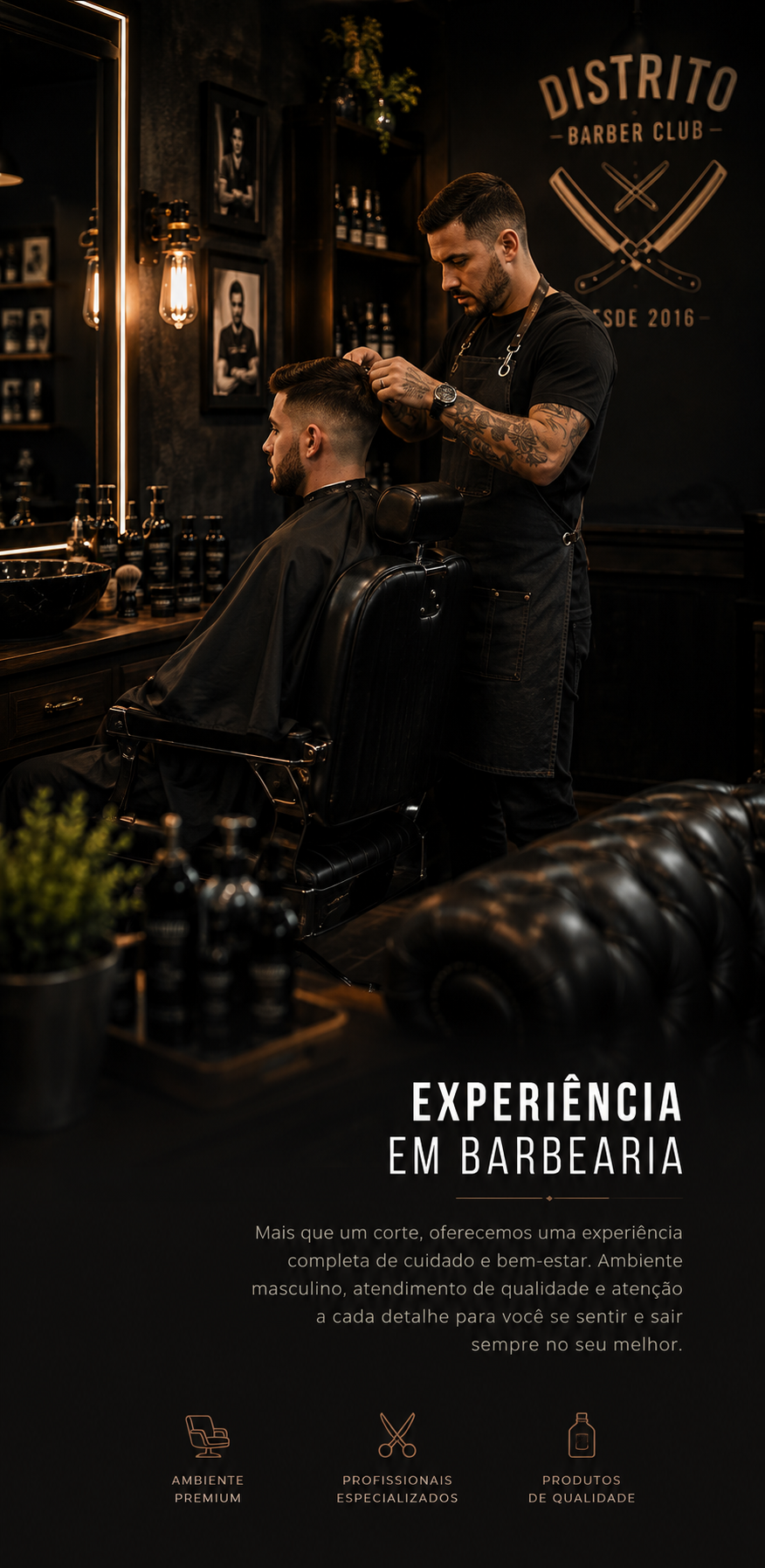 Experiência em barbearia
