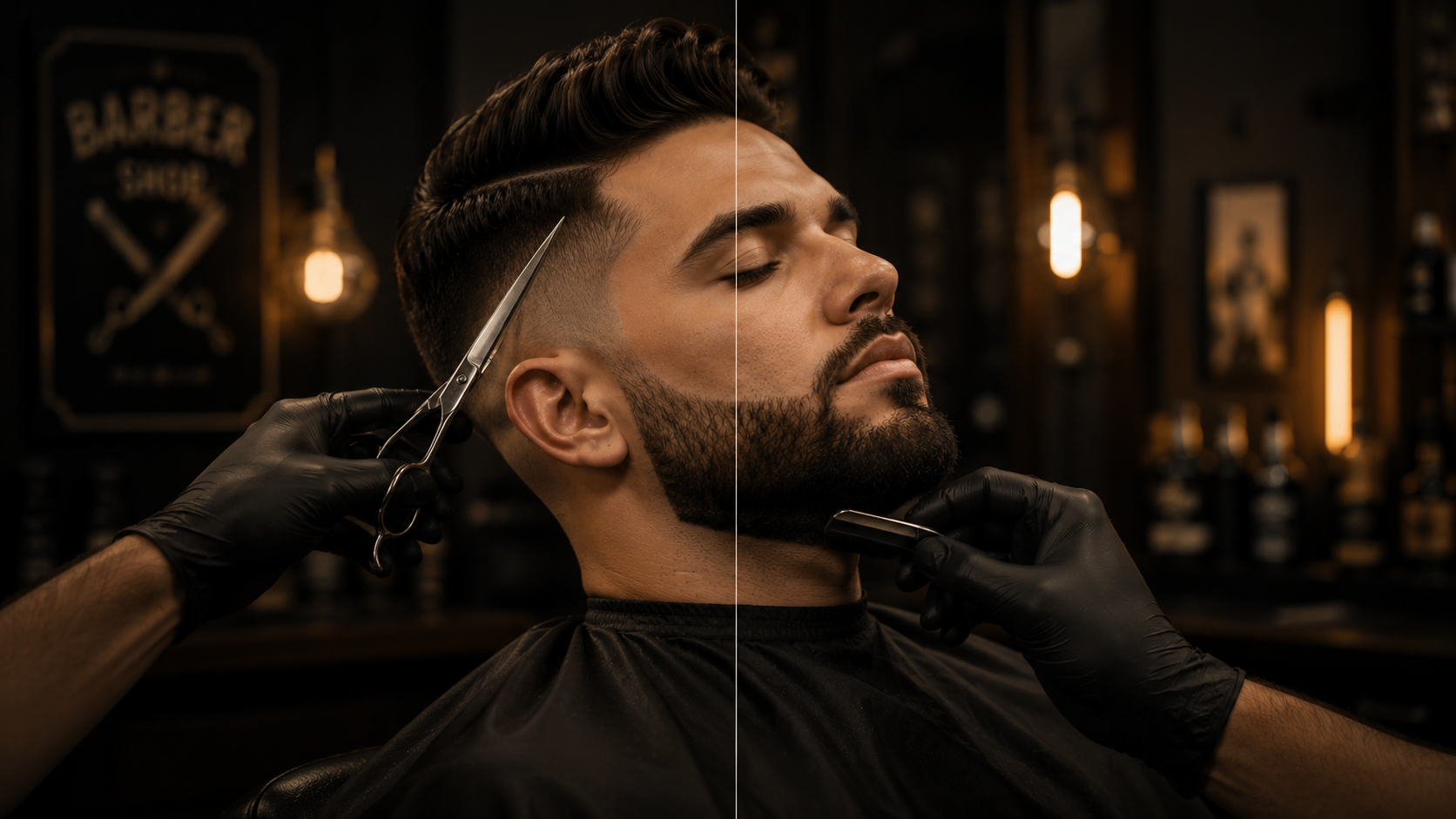 Corte e barba